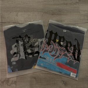 Men's Graphic Tees - Black and Blue by